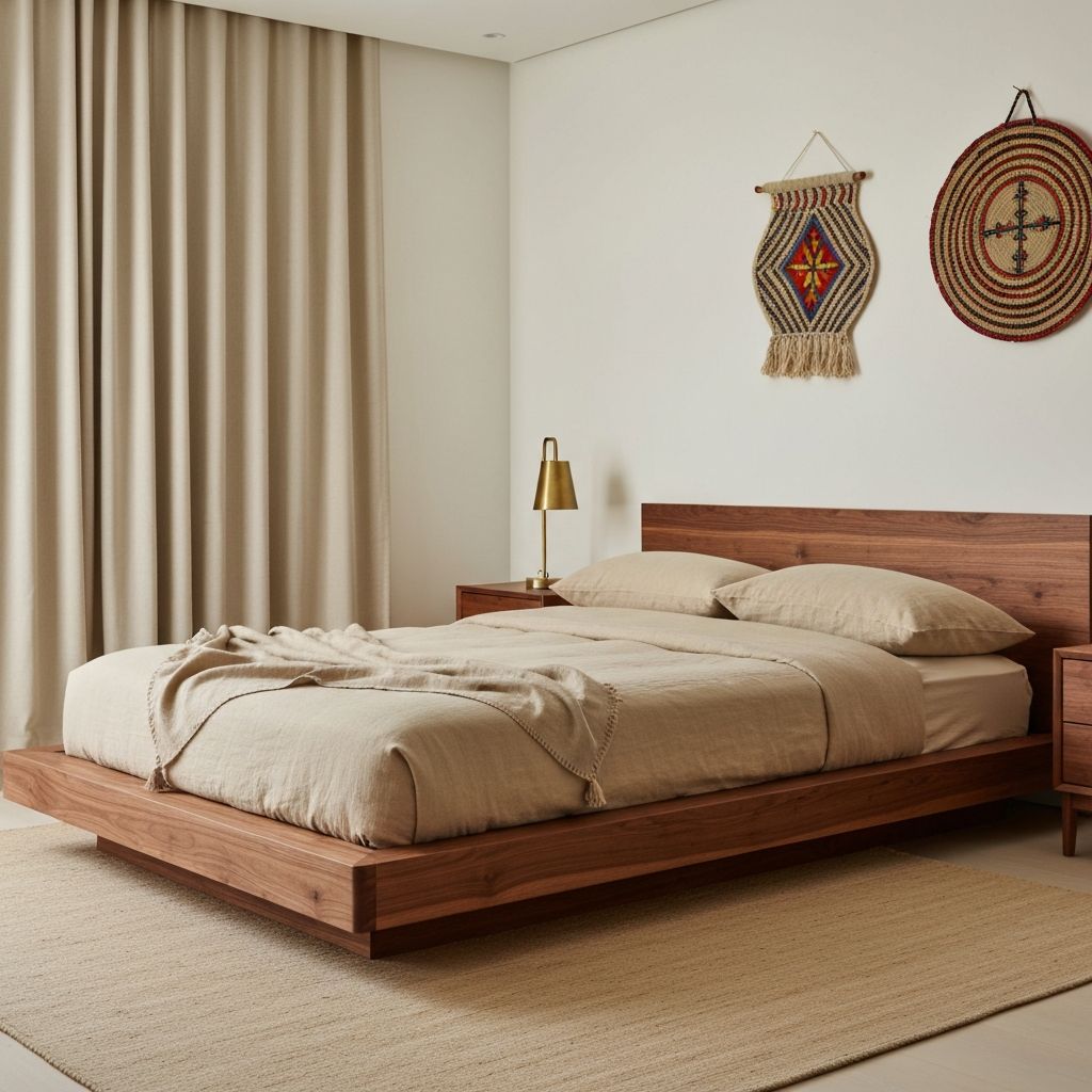 Luxury bedroom with Ethiopian-inspired design accents